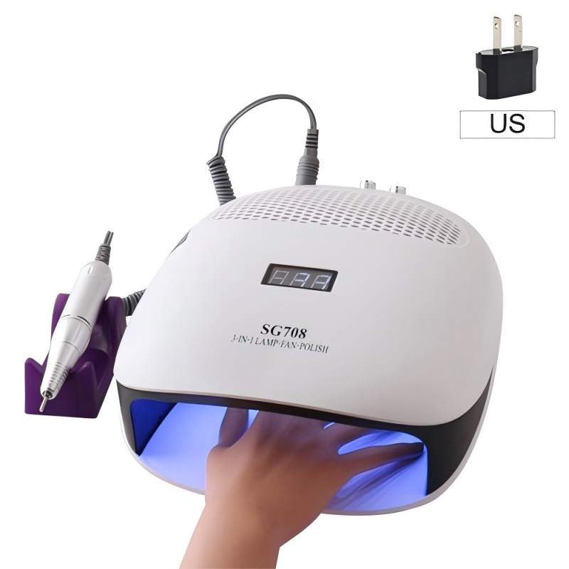 Három kombinációs kézi körömlámpa párnával